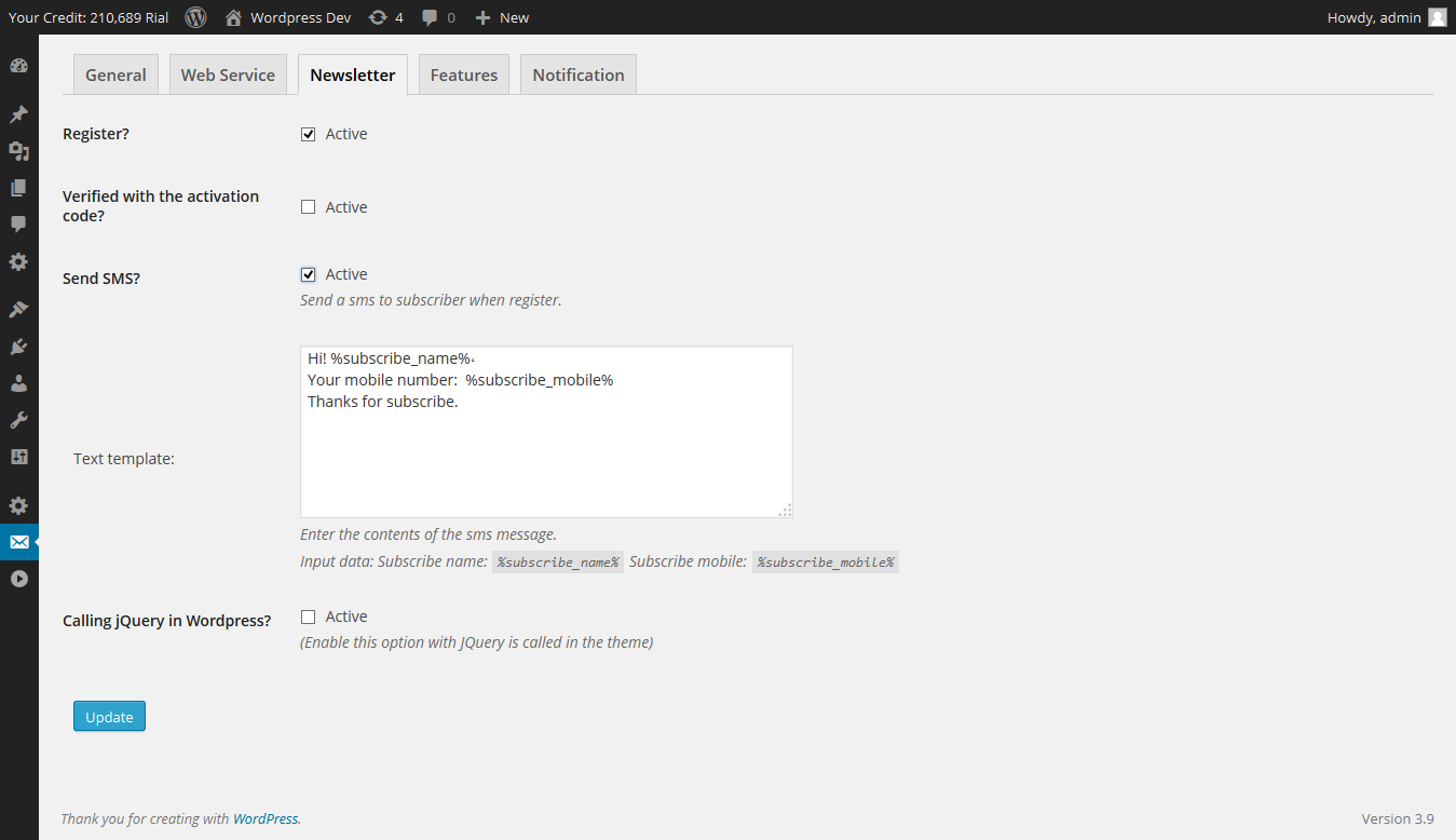 تعريب كامل لإضافة WordPress SMS + محتاجين الدعم من شركات الـ SMS